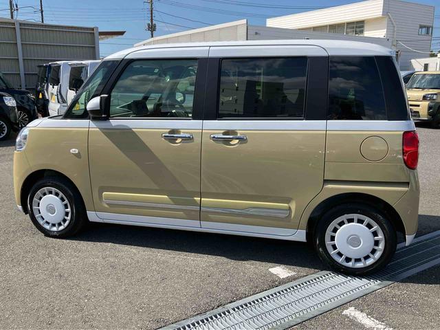 ムーヴキャンバスストライプスＧ両側電動スライドドア　ＬＥＤヘッドライト＆フォグランプ　シートヒーター　保温カップホルダー　電動駐車ブレーキ　バックカメラ　ステアリングスイッチ　コーナーセンサー　衝突被害軽減ブレーキ（千葉県）の中古車
