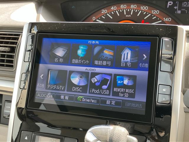 タントＸナビ／ＴＶ／ＤＶＤ／ＢＴ／ＵＳＢ　Ｂカメラ　オートライト　左側電動スライドドア　オートエアコン　キーフリーシステム　盗難防止アラーム　プッシュスタート　アイドリングストップ　シートリフター　電格ミラー（千葉県）の中古車