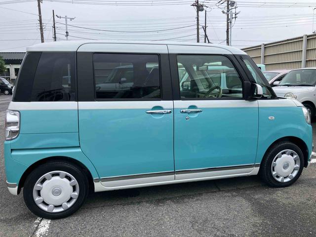 ムーヴキャンバスＧメイクアップリミテッド　ＳＡIIIパノラマカメラ連動フルセグナビ　ＵＳＢ接続　ブルートゥース対応　フロント．リヤドライブレコーダー連動　ＥＴＣ　衝突被害軽減ブレーキ　横滑り防止装置　アイドリングストップ機構　置きラクボックス（千葉県）の中古車