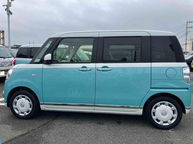 ムーヴキャンバスＧメイクアップリミテッド　ＳＡIIIパノラマカメラ連動フルセグナビ　ＵＳＢ接続　ブルートゥース対応　フロント．リヤドライブレコーダー連動　ＥＴＣ　衝突被害軽減ブレーキ　横滑り防止装置　アイドリングストップ機構　置きラクボックス（千葉県）の中古車