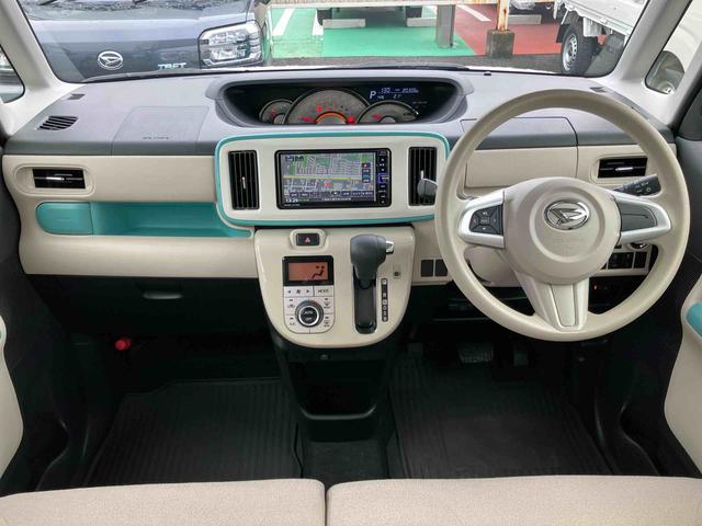 ムーヴキャンバスＧメイクアップリミテッド　ＳＡIIIパノラマカメラ連動フルセグナビ　ＵＳＢ接続　ブルートゥース対応　フロント．リヤドライブレコーダー連動　ＥＴＣ　衝突被害軽減ブレーキ　横滑り防止装置　アイドリングストップ機構　置きラクボックス（千葉県）の中古車