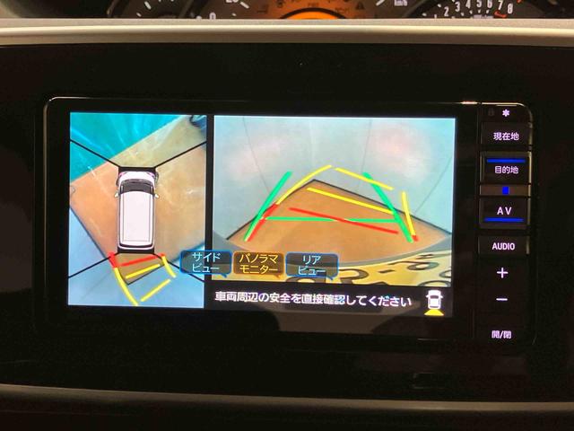 ムーヴキャンバスGブラックアクセントVS SAIIIナビ/TV/DVD/BT/USB 全周囲カメラ ドラレコ LEDヘッドライト オートライト オートハイビーム エンジンスターター 両側電動スライドドア 運転席シートヒーター 革巻ステアリング スマアシ(千葉県)の中古車