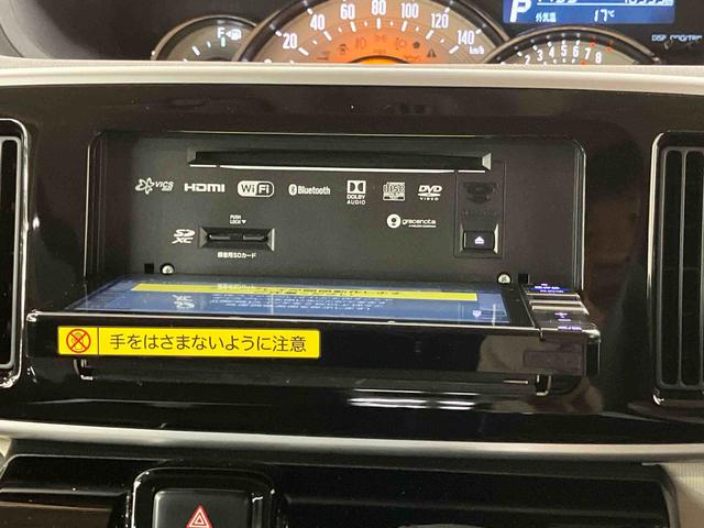ムーヴキャンバスGブラックアクセントVS SAIIIナビ/TV/DVD/BT/USB 全周囲カメラ ドラレコ LEDヘッドライト オートライト オートハイビーム エンジンスターター 両側電動スライドドア 運転席シートヒーター 革巻ステアリング スマアシ(千葉県)の中古車