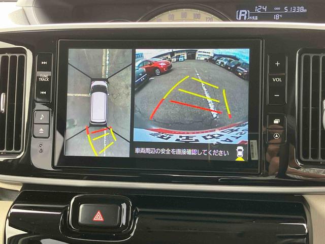 ムーヴキャンバスGブラックインテリアVS SAIII8型ナビ/TV/DVD/BT/USB 全周囲カメラ 前後ドラレコ ETC LEDヘッドライト オートライト オートハイビーム 運転席シートヒーター 革巻きステアリング&シフトノブ 足踏み式駐車ブレーキ(千葉県)の中古車