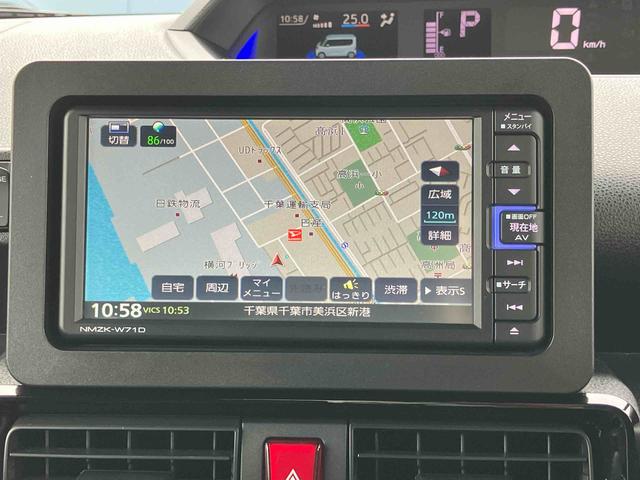 タントカスタムRSスタイルセレクションターボ ナビ/TV/DVD/BT/USB Bカメラ 前後ドラレコ ETC ADB LEDヘッドライト オートライト 全車速追従クルコン コーナーセンサー シートヒーター 両側電動スライドドア アルミ(千葉県)の中古車
