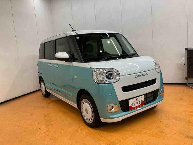 ムーヴキャンバスストライプスＧターボ衝突回避支援システム　横滑り防止装置　アダプティブクルーズコントロール　ホールド機能付き電動パーキングブレーキ　置きラクボックス　ホットカップホルダー　前席シートヒーター　前後コーナーセンサー（千葉県）の中古車