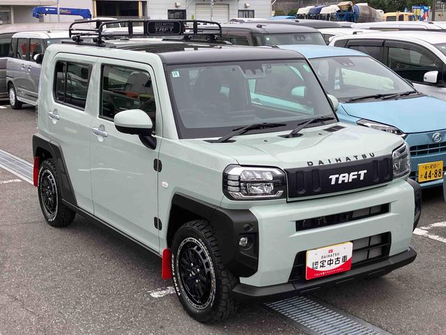 タフトＧターボ９型ＤＰオーディオ／全周囲カメラ　前後ドラレコ　ＥＴＣ　駐車支援　ルーフキャリア　前後ガーニッシュ　１５インチアルミ　ガラスルーフ　ＬＥＤヘッド＆フォグ　シートヒーター　クルコン　衝突被害軽減ブレーキ（千葉県）の中古車