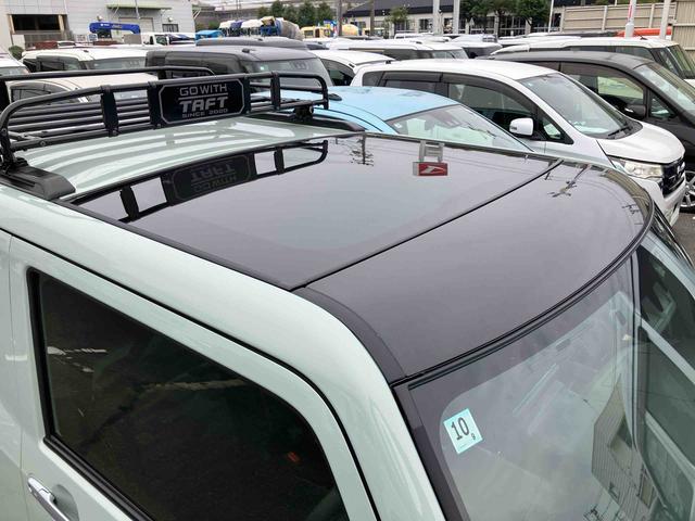 タフトＧターボ９型ＤＰオーディオ／全周囲カメラ　前後ドラレコ　ＥＴＣ　駐車支援　ルーフキャリア　前後ガーニッシュ　１５インチアルミ　ガラスルーフ　ＬＥＤヘッド＆フォグ　シートヒーター　クルコン　衝突被害軽減ブレーキ（千葉県）の中古車