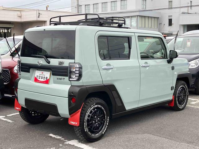 タフトＧターボ９型ＤＰオーディオ／全周囲カメラ　前後ドラレコ　ＥＴＣ　駐車支援　ルーフキャリア　前後ガーニッシュ　１５インチアルミ　ガラスルーフ　ＬＥＤヘッド＆フォグ　シートヒーター　クルコン　衝突被害軽減ブレーキ（千葉県）の中古車