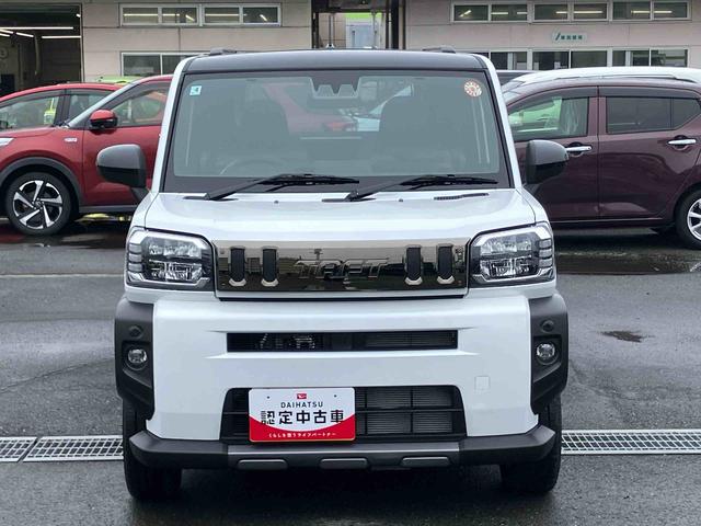 タフトＧターボ　ダーククロムベンチャーターボ　Ｂカメラ　ガラスルーフ　ルーフレール　全車速追従クルコン　ＡＤＢ　ＬＥＤヘッドライト　オートライト　スマアシ　コーナーセンサー　シートヒーター　革巻きステアリング　電動駐車ブレーキ　キーフリー（千葉県）の中古車