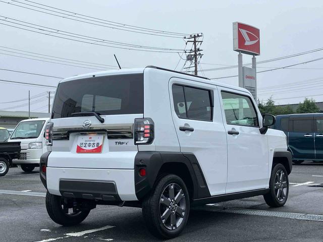 タフトＧターボ　ダーククロムベンチャーターボ　Ｂカメラ　ガラスルーフ　ルーフレール　全車速追従クルコン　ＡＤＢ　ＬＥＤヘッドライト　オートライト　スマアシ　コーナーセンサー　シートヒーター　革巻きステアリング　電動駐車ブレーキ　キーフリー（千葉県）の中古車