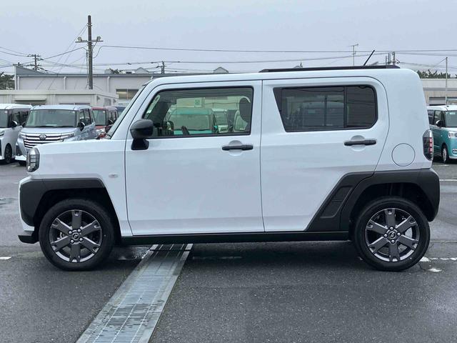 タフトＧターボ　ダーククロムベンチャーターボ　Ｂカメラ　ガラスルーフ　ルーフレール　全車速追従クルコン　ＡＤＢ　ＬＥＤヘッドライト　オートライト　スマアシ　コーナーセンサー　シートヒーター　革巻きステアリング　電動駐車ブレーキ　キーフリー（千葉県）の中古車