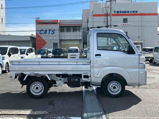 ハイゼットトラックスタンダード荷台三方開　スマートアシスト　横滑り防止装置　前後コーナーセンサー　アイドリングストップ　オートライト　オートハイビーム　スピーカー一体型ＡＭ／ＦＭラジオ　サイドレバー式駐車ブレーキ　バッテリーカバー（千葉県）の中古車