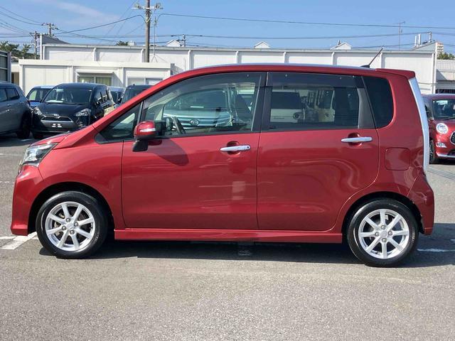 ムーヴカスタム　Ｘ　ＳＡＬＥＤヘッドライト　オートライト　バックカメラ　トップシェイドガラス　アルミホイール　スマアシ　横滑り防止装置　アイドリングストップ　シートリフター　足踏み式駐車ブレーキ　キーフリー　盗難防止アラーム（千葉県）の中古車