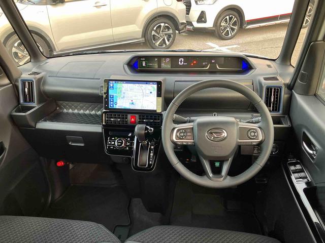 タントカスタムRSスタイルセレクションターボ 9型ナビ/BT/TV/DISC/全周囲M/ステアスイッチ 前後ドラレコ ETC サイドガーニッシュ 両側パワスラ 15インチアルミ LEDヘッド&フォグ シートヒーター クルコン 衝突被害軽減(千葉県)の中古車