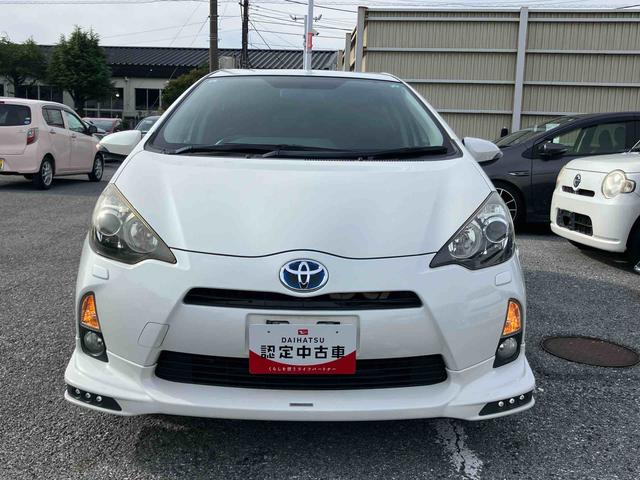 アクアGエアロ 社外15インチアルミ LEDヘッドライト ETC テレスコピックステアリング 運転席シートアジャスター バニティーミラー付きサンバイザー スマートキー ヘッドライトウォッシャー(千葉県)の中古車