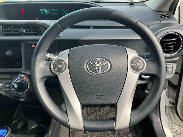 アクアＧエアロ　社外１５インチアルミ　ＬＥＤヘッドライト　ＥＴＣ　テレスコピックステアリング　運転席シートアジャスター　バニティーミラー付きサンバイザー　スマートキー　ヘッドライトウォッシャー（千葉県）の中古車