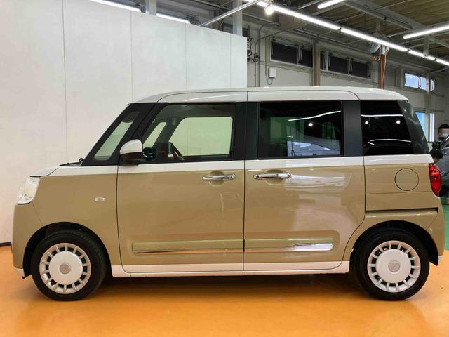 ムーヴキャンバスストライプスＧターボ衝突回避支援システム　横滑り防止装置　アイドリングストップ　アダプティブクルーズコントロール　ホットカップホルダー　置きラクボックス　前席シートヒーター　助手席シートバックポケット＋ショッピングフック（千葉県）の中古車