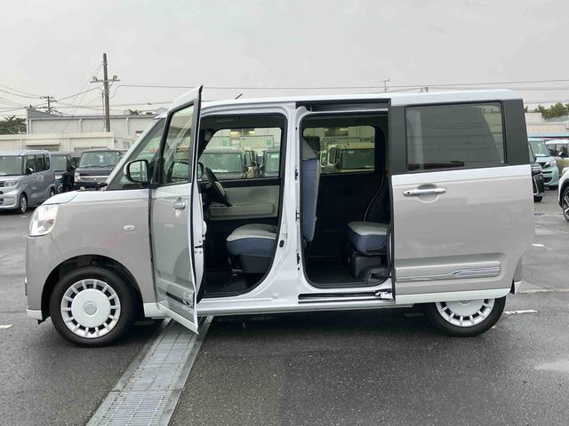 ムーヴキャンバスストライプスGBカメラ LEDヘッドライト オートライト オートハイビーム ホッとカップホルダー スマアシ コーナーセンサー シートヒーター 両側Pスラ オートA/C 電動駐車ブレーキ プッシュスタート キーフリー(千葉県)の中古車