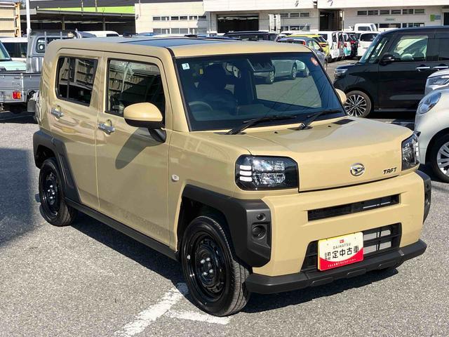 タフトＸガラスルーフ　ＬＥＤヘッドライト　バックカメラ／ステアリングスイッチ　電動パーキングブレーキ　オートライト　プッシュボタンスターター　オート格納式ドアミラー　衝突被害軽減ブレーキ　コーナーセンサー（千葉県）の中古車