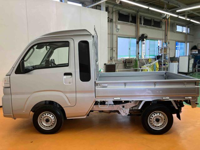 ハイゼットトラックジャンボスタンダード 4WDテールゲートチェーン 前後コーナーセンサー オートライト オートハイビーム 衝突回避支援システム 横滑り防止装置 アイドリングストップ マニュアルレベリング機能付ハロゲンヘッドライト(千葉県)の中古車