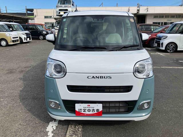 ムーヴキャンバスストライプスＧＬＥＤヘッドライト　オートライト　オートハイビーム　ＡＤＢ　Ｂカメラ　スマアシ　前後コーナーセンサー　シートヒーター　ホッとカップホルダー　置き楽ＢＯＸ　電動駐車ブレーキ　キーフリー　盗難防止アラーム（千葉県）の中古車