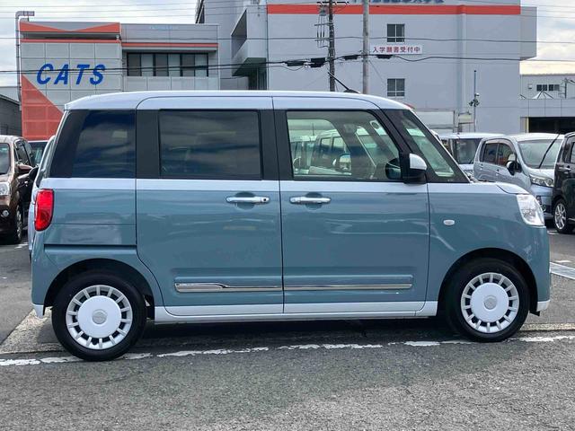 ムーヴキャンバスストライプスＧＬＥＤヘッドライト　オートライト　オートハイビーム　ＡＤＢ　Ｂカメラ　スマアシ　前後コーナーセンサー　シートヒーター　ホッとカップホルダー　置き楽ＢＯＸ　電動駐車ブレーキ　キーフリー　盗難防止アラーム（千葉県）の中古車