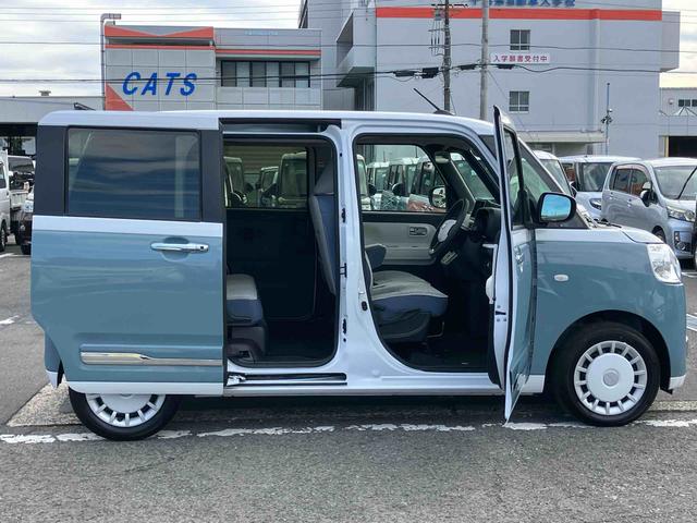 ムーヴキャンバスストライプスＧＬＥＤヘッドライト　オートライト　オートハイビーム　ＡＤＢ　Ｂカメラ　スマアシ　前後コーナーセンサー　シートヒーター　ホッとカップホルダー　置き楽ＢＯＸ　電動駐車ブレーキ　キーフリー　盗難防止アラーム（千葉県）の中古車