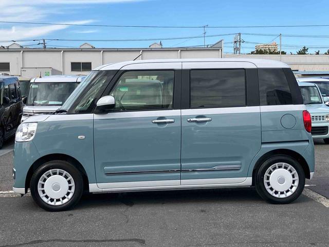 ムーヴキャンバスストライプスＧＬＥＤヘッドライト　オートライト　オートハイビーム　ＡＤＢ　Ｂカメラ　スマアシ　前後コーナーセンサー　シートヒーター　ホッとカップホルダー　置き楽ＢＯＸ　電動駐車ブレーキ　キーフリー　盗難防止アラーム（千葉県）の中古車