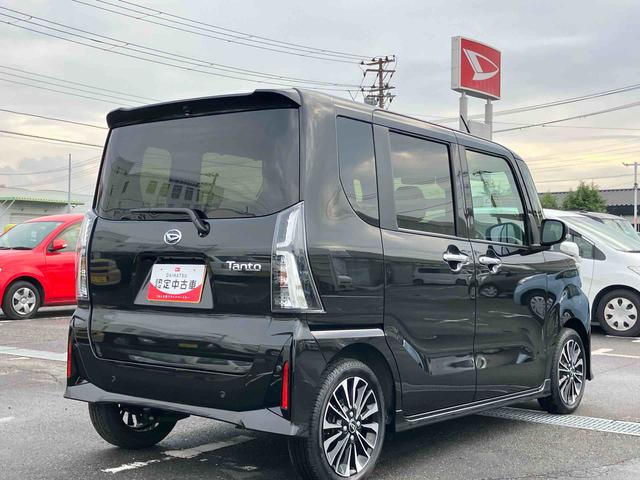 タントカスタムRSターボ Bカメラ ADB LEDヘッドライト オートライト オートハイビーム 革巻ステア&ノブ アルミ スマアシ コーナーセンサー シートヒーター 両側Pスライド 電動駐車ブレーキ プッシュスタート(千葉県)の中古車