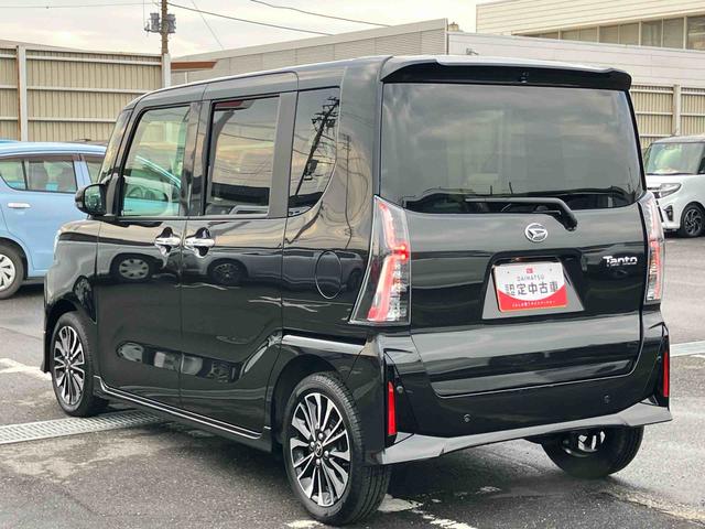 タントカスタムRSターボ Bカメラ ADB LEDヘッドライト オートライト オートハイビーム 革巻ステア&ノブ アルミ スマアシ コーナーセンサー シートヒーター 両側Pスライド 電動駐車ブレーキ プッシュスタート(千葉県)の中古車