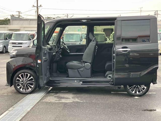 タントカスタムRSターボ Bカメラ ADB LEDヘッドライト オートライト オートハイビーム 革巻ステア&ノブ アルミ スマアシ コーナーセンサー シートヒーター 両側Pスライド 電動駐車ブレーキ プッシュスタート(千葉県)の中古車