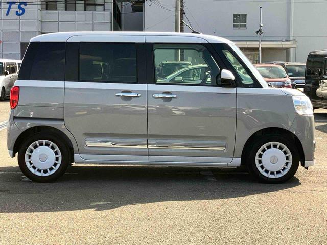 ムーヴキャンバスストライプスＧバックカメラ　ＡＤＢ　ＬＥＤヘッドライト　オートライト　オートハイビーム　ホッとカップホルダー　置き楽ＢＯＸ　スマアシ　コーナーセンサー　シートヒーター　　両側Ｐスライド　電動駐車ブレーキ　キーフリー（千葉県）の中古車