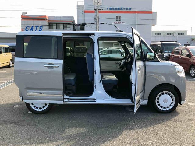 ムーヴキャンバスストライプスＧバックカメラ　ＡＤＢ　ＬＥＤヘッドライト　オートライト　オートハイビーム　ホッとカップホルダー　置き楽ＢＯＸ　スマアシ　コーナーセンサー　シートヒーター　　両側Ｐスライド　電動駐車ブレーキ　キーフリー（千葉県）の中古車