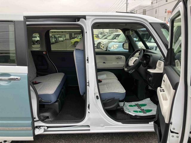 ムーヴキャンバスストライプスＧターボ両側電動スライドドア　ＬＥＤヘッドライト＆フォグランプ　シートヒーター　保温カップホルダー　電動駐車ブレーキ　バックカメラ　ステアリングスイッチ　自動追従クルコン　衝突被害軽減ブレーキ（千葉県）の中古車