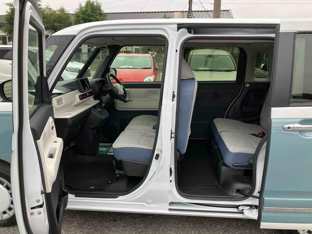 ムーヴキャンバスストライプスＧターボ両側電動スライドドア　ＬＥＤヘッドライト＆フォグランプ　シートヒーター　保温カップホルダー　電動駐車ブレーキ　バックカメラ　ステアリングスイッチ　自動追従クルコン　衝突被害軽減ブレーキ（千葉県）の中古車