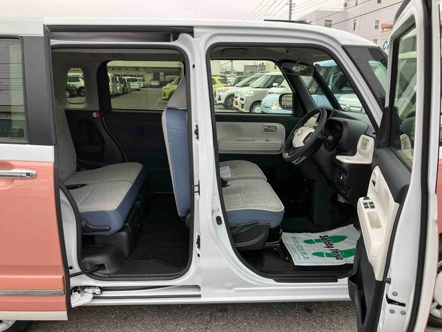 ムーヴキャンバスストライプスＧターボ両側電動スライドドア　ＬＥＤヘッドライト＆フォグランプ　シートヒーター　保温カップホルダー　電動駐車ブレーキ　バックカメラ　ステアリングスイッチ　自動追従クルコン　衝突被害軽減ブレーキ（千葉県）の中古車