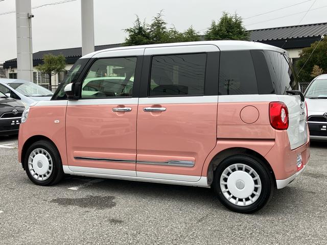 ムーヴキャンバスストライプスＧターボ両側電動スライドドア　ＬＥＤヘッドライト＆フォグランプ　シートヒーター　保温カップホルダー　電動駐車ブレーキ　バックカメラ　ステアリングスイッチ　自動追従クルコン　衝突被害軽減ブレーキ（千葉県）の中古車