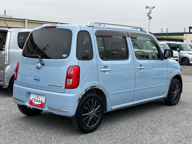 ミラココアココアプラスＧ社外１４インチアルミ　バックモニター付ルームミラー　ＣＤチューナー　ルーフレール　フォグランプ　ドアミラーウインカー　キーフリーシステム　電動格納ドアミラー　照明／バニディミラー付きサンバイザー（千葉県）の中古車