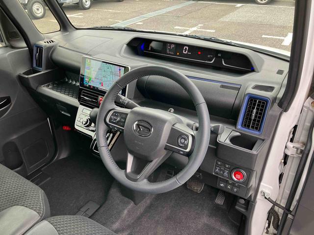 タントカスタムRSスタイルセレクションターボ 9型ナビ/地デジ/DVD/BT/USB バックカメラ 前後ドラレコ ETC LEDヘッドライト オートライト ADB 両側Pスライド シートヒーター コ−ナ−センサー 電動駐車ブレーキ アルミ(千葉県)の中古車