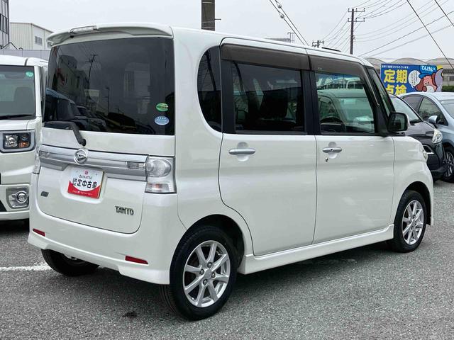 タントカスタムＸスペシャルナビ／ＤＴＶ／ＣＤ／ＤＶＤ／ＵＳＢ　助手席側パワスラ　ＨＩＤヘッドライト　ハロゲンフォグランプ　クリアテールランプ　１４インチアルミ　キーフリー　電動格納ドアミラー　オートＡＣ　アイドリングストップ（千葉県）の中古車