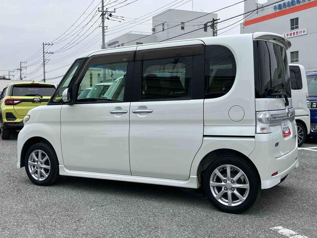 タントカスタムＸスペシャルナビ／ＤＴＶ／ＣＤ／ＤＶＤ／ＵＳＢ　助手席側パワスラ　ＨＩＤヘッドライト　ハロゲンフォグランプ　クリアテールランプ　１４インチアルミ　キーフリー　電動格納ドアミラー　オートＡＣ　アイドリングストップ（千葉県）の中古車