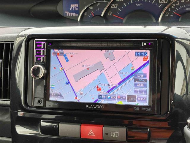 タントカスタムＸスペシャルナビ／ＤＴＶ／ＣＤ／ＤＶＤ／ＵＳＢ　助手席側パワスラ　ＨＩＤヘッドライト　ハロゲンフォグランプ　クリアテールランプ　１４インチアルミ　キーフリー　電動格納ドアミラー　オートＡＣ　アイドリングストップ（千葉県）の中古車