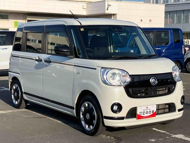 ムーヴキャンバスＧブラックアクセントＶＳ　ＳＡIIIナビ／ＴＶ／ＤＶＤ／ＢＴ／ＵＳＢ　全周囲カメラ　前後ドラレコ　ＬＥＤヘッドライト　オートライト　オートハイビーム　運転席シートヒーター　キーフリーシステム　盗難防止アラーム　両側Ｐスライド　革巻ステア（千葉県）の中古車