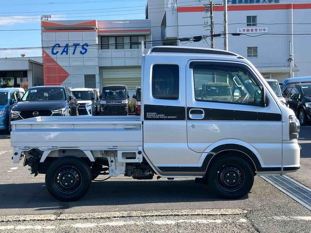 スーパーキャリイＸリミテッド　４ＷＤ４ＷＤ　荷台三方開　デュアルカメラサポート　ドラレコ　ＬＥＤヘッドランプ　オートライト　ＰＷ　荷台作業灯　オーバーヘッドシェルフ　キーレスエントリー　リヤゲートチェーン　バッテリーカバー　ＣＤ（千葉県）の中古車
