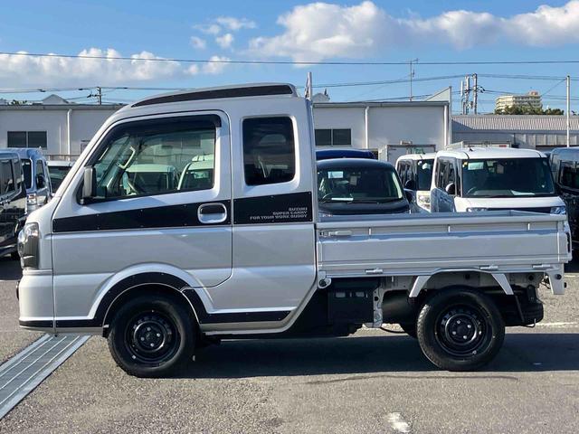 スーパーキャリイＸリミテッド　４ＷＤ４ＷＤ　荷台三方開　デュアルカメラサポート　ドラレコ　ＬＥＤヘッドランプ　オートライト　ＰＷ　荷台作業灯　オーバーヘッドシェルフ　キーレスエントリー　リヤゲートチェーン　バッテリーカバー　ＣＤ（千葉県）の中古車