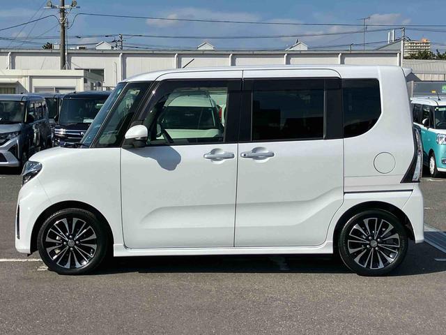 タントカスタムＲＳセレクションターボ　９型ナビ／地デジ／ＤＶＤ／ＢＴ／ＵＳＢ　全周囲カメラ　前後ドラレコ　ＥＴＣ　ＬＥＤヘッドライト　オートライト　ＡＤＢ　両側Ｐスライド　シートヒーター　コ−ナ−センサー　電動駐車ブレーキ　アルミ（千葉県）の中古車