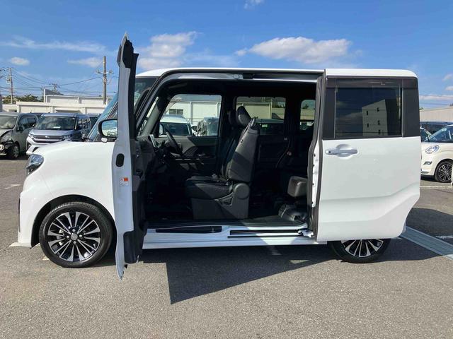 タントカスタムＲＳセレクションターボ　９型ナビ／地デジ／ＤＶＤ／ＢＴ／ＵＳＢ　全周囲カメラ　前後ドラレコ　ＥＴＣ　ＬＥＤヘッドライト　オートライト　ＡＤＢ　両側Ｐスライド　シートヒーター　コ−ナ−センサー　電動駐車ブレーキ　アルミ（千葉県）の中古車