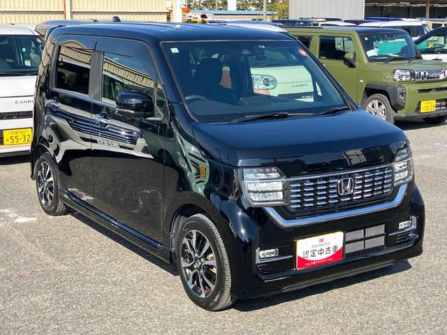 Ｎ−ＷＧＮカスタムＬホンダセンシング前後ドラレコ　ＥＴＣ　ＬＥＤヘッドライト＆フォグランプ　１４インチアルミ　リヤスポイラー　バックカメラ　スマートキー　運転席シートヒーター　電動駐車ブレーキ　自動追従クルコン　衝突被害軽減ブレーキ（千葉県）の中古車