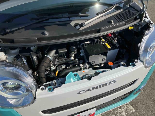 ムーヴキャンバスストライプスＧターボ全車速追従クルコン　Ｂカメラ　ＡＤＢ　ＬＥＤヘッドライト　オートライト　ホッとカップホルダー　置き楽ＢＯＸ　スマアシ　コーナーセンサー　シートヒーター　　両側Ｐスライド　電動駐車ブレーキ　キーフリー（千葉県）の中古車